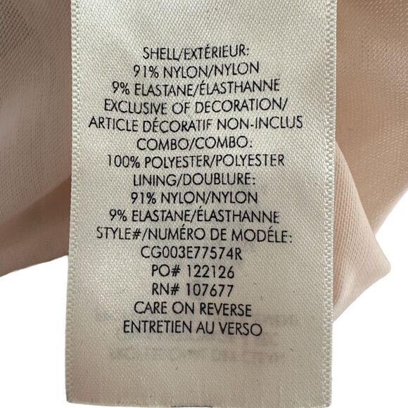 Alice + Olivia Diana Sequined Cowl Neck Slit Gown Antique Rose Pink Dress Size 0 - Picture 11 of 15